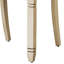Ensemble de 2 chaises de salle à manger Coxo, siège rembourré en tissu beige, dossier en lattes de bois-117055889-117055888