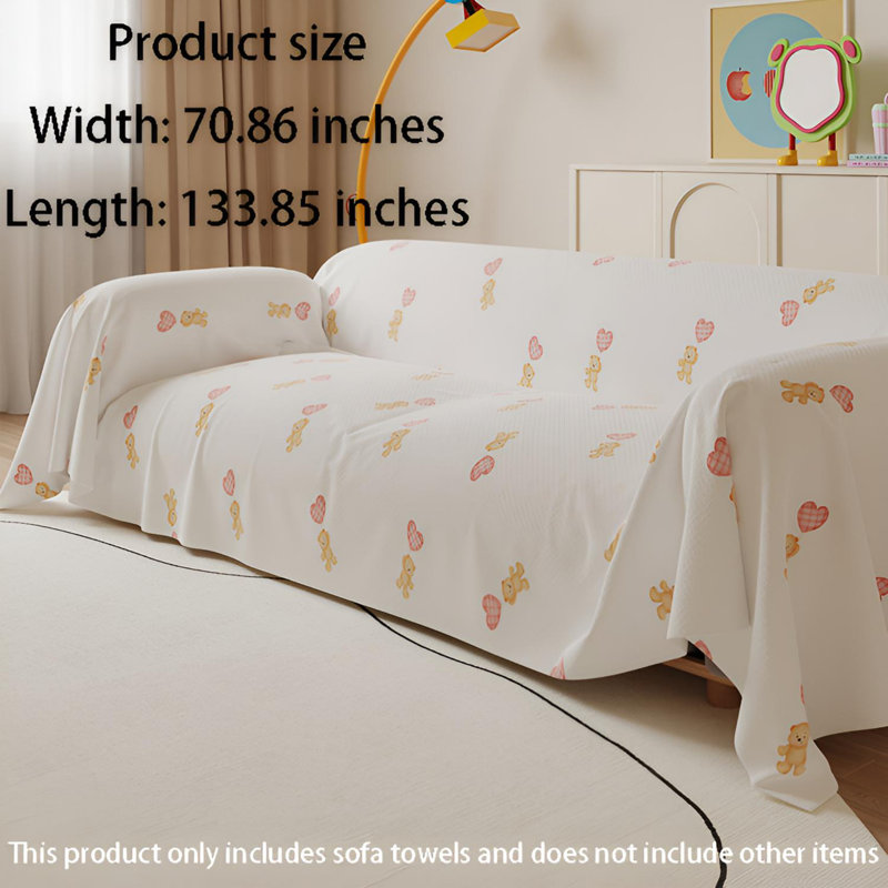 High End Four Season Universal Sofa Towel - Wrinkle Resistant, Dustproof, Anti Cat Scratch High-Density Woven Cover