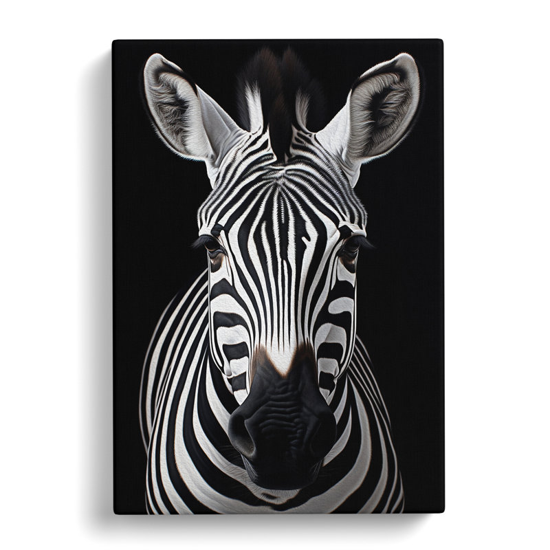 Zebra Contemporary - No Frame Print, 76cm H x 50cm W x 3cm D