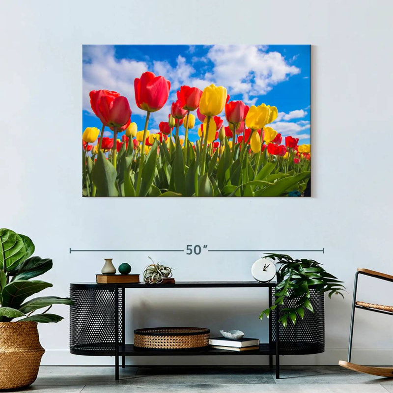 Harnek Spring Tulip Field, 30" H x 45" W