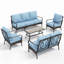 7-person Outdoor Conversation Set With Loveseat-106872556