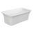 Kingston Brass Arcticstone 67-Inch Solid Surface Rectangular Double Ended Freestanding Tub with Drain-51242142