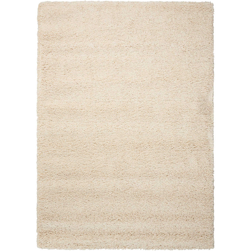 Tapis marocain beige à poils longs Sigrid, Rectangle 3 pi 11 po x 5 pi 11 po