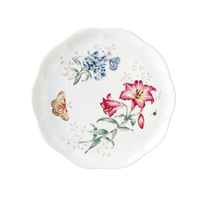 Assiette plate 10,75 po Lenox Butterfly Meadow