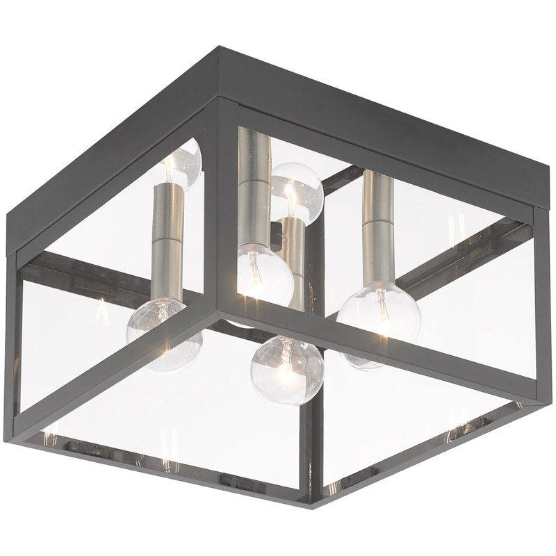 Bennefield Flush Mount, Scandinavian Gray