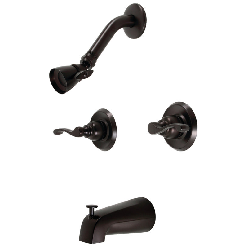 Robinet de baignoire et douche Kingston, Bronze huilé