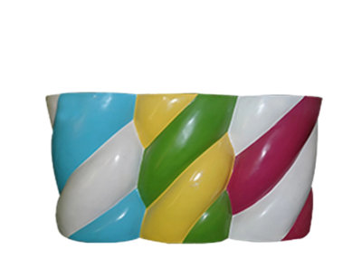 Jahmiya Marshmallow Double Stool Over Sized Statue