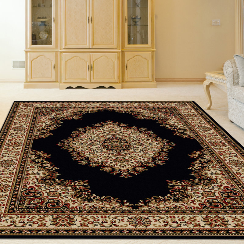 Tapis noir , Rectangle 9 pi 10 po x 12 pi 10 po
