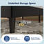 Upholstered Velvet Bed Frame With Storage Headboard And Charging Station-315356012-315356013