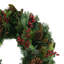 Evergreen Wreath With Berries And Pinecones