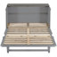 Foldable Bed In Brushed Grey With And Generous Storage. Maximize Your Comfort Zone Queen Ample Storage Space Connections. Upgrade Lifestyle Quality-579439514-579439517