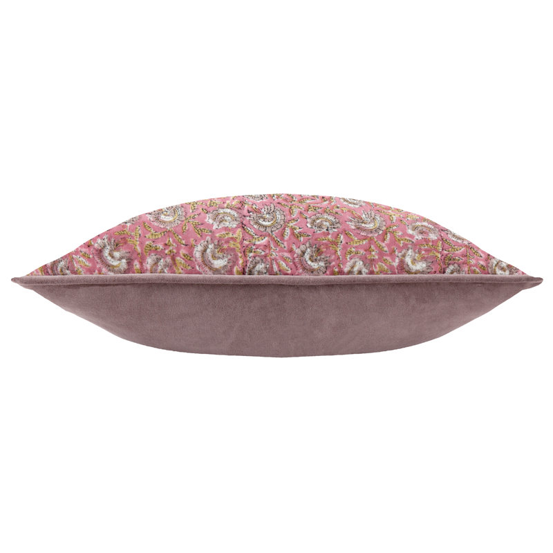 Chedworth Cushion Cover Floral Square Throw Pillow Cover, Pink