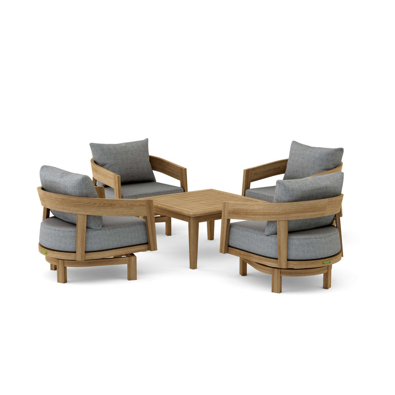 SET-371 Toscana 5-pc Deep Seating Swivel Set