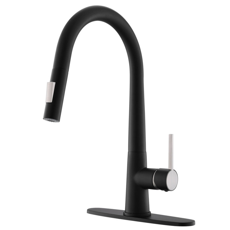Robinet de cuisine extractible noir