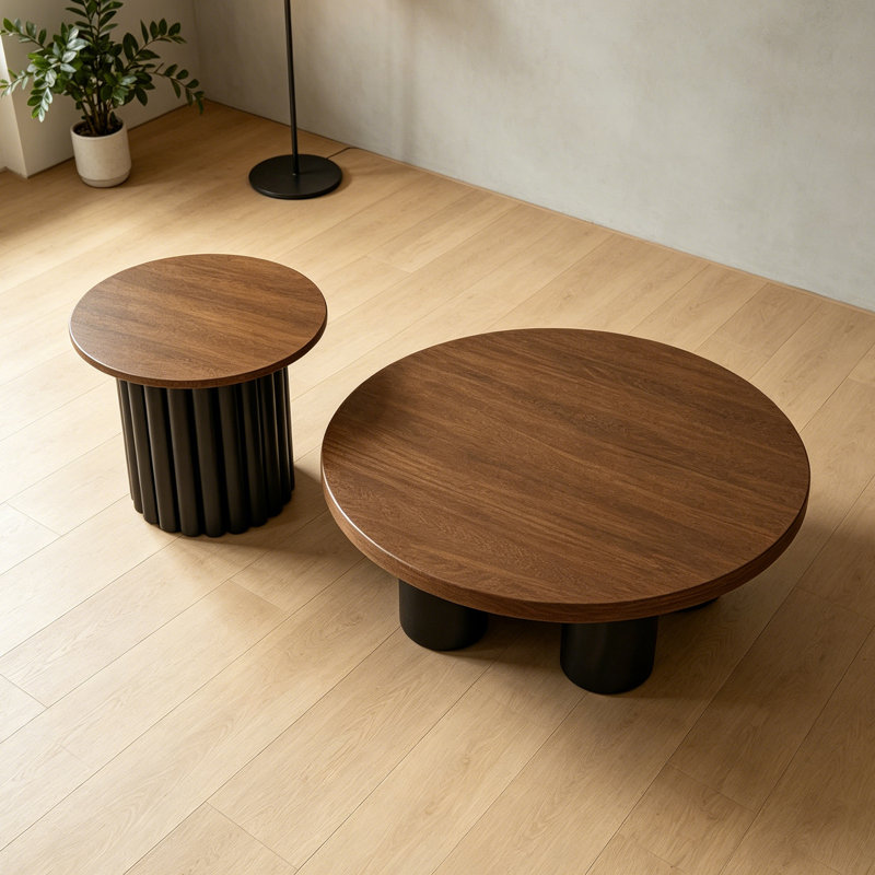 Table basse, Noir, H 13,77 po x L 27,55 po x l 27,55 po