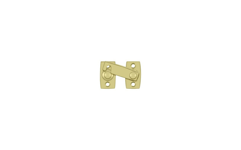 Deltana SB3178U3 Shutter Bar/Door Latch 1-3/8" in Polished Brass