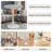 Marble-Top Round Side Table With Tapered Pedestal Base, Ideal For Living Room, Modern Minimalist Design-241428746