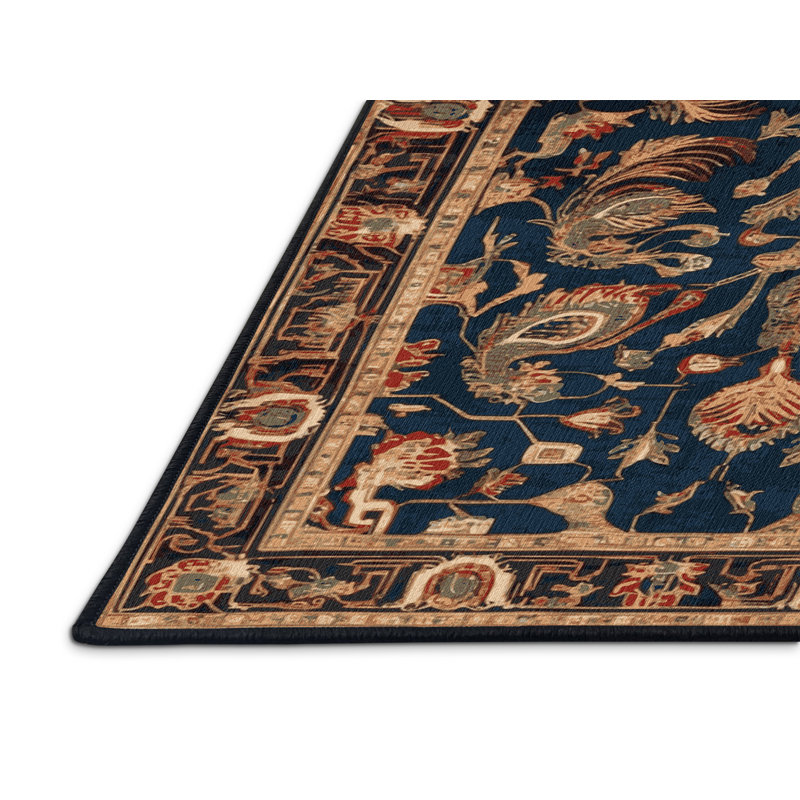 Machine Washable Art Deco Gray Area Rug, Runner 2' x 4'