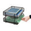  Bac à papier empilable, organisateur de bureau, rangement pour dossiers, bureau, filet métallique, L 13,5 po x l 10 po x H 7,25 po, 2 pièces-39156618
