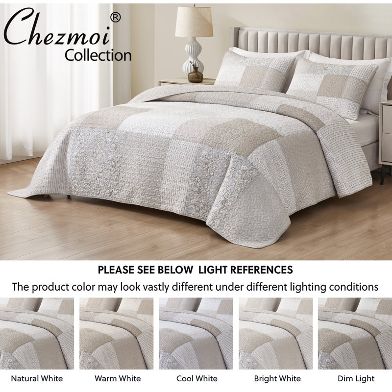 Chezmoi Collection Quinn 3-Piece Patc...