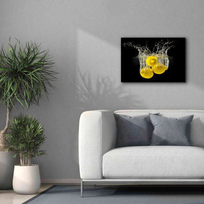 Latitude Run® «Lemon Splash» par Epic Portfolio, estampe numérique sur toile