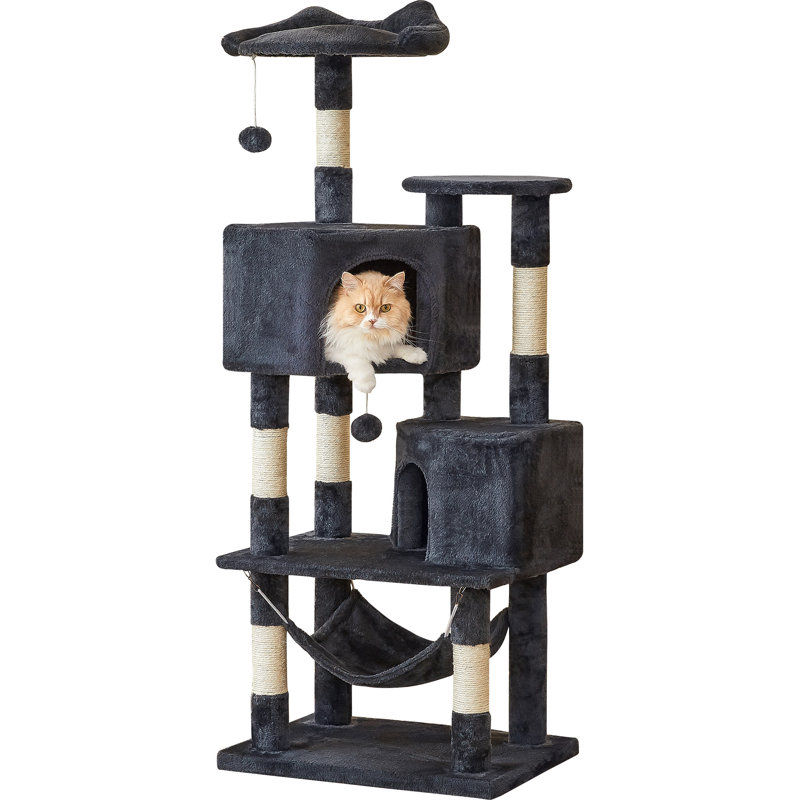 Habitation pour chat 55 po Bineta, Gris fumé
