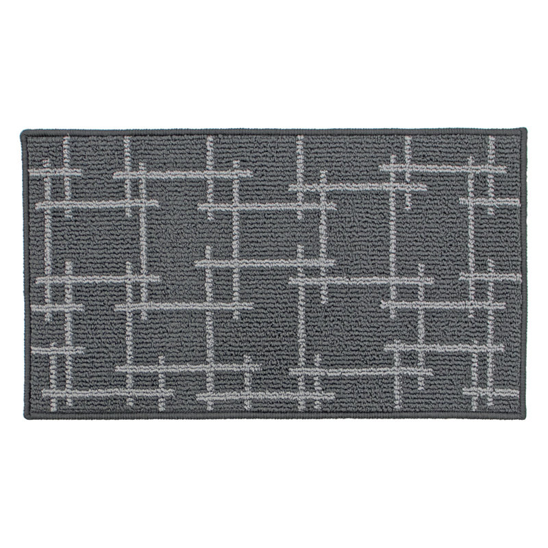 Non-Slip Indoor Doormat, Rectangle W40 x L70 cm, Grey