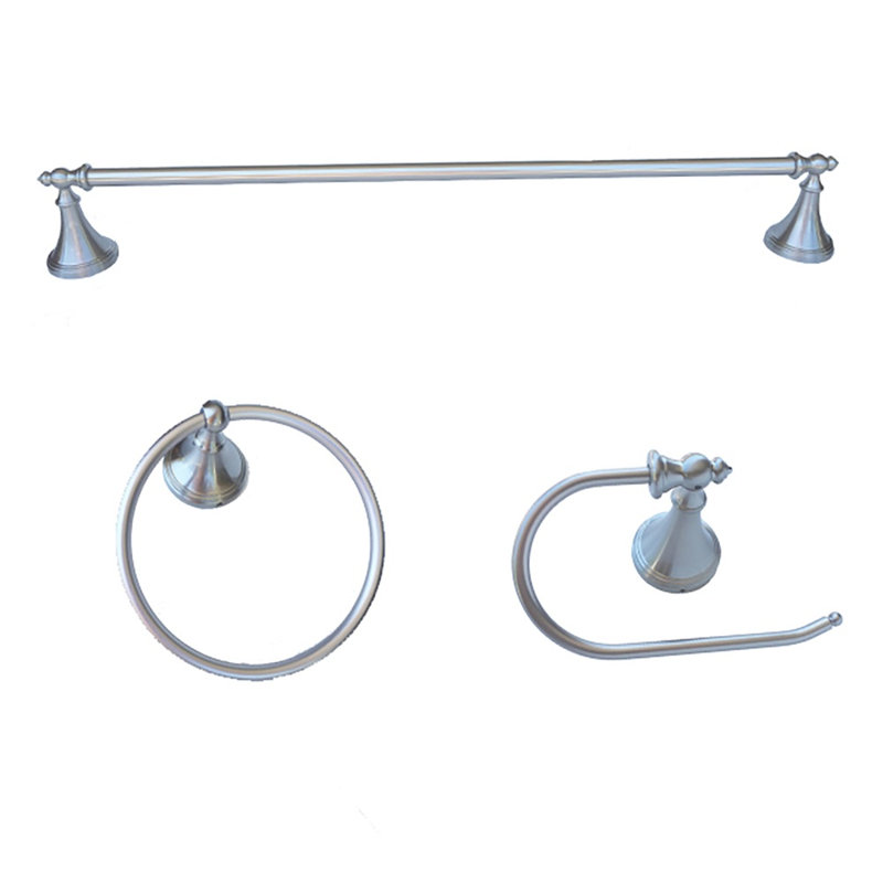 Annchester 3 - Piece Bathroom Hardware Set, Satin Nickel