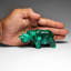 Genuine Polished Malachite Rhino Carving (220.7 Grams)