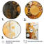 «Gold Grey Rustic Reflections II - Abstract Collages», reproduction sur toile-1384978613-1384978620