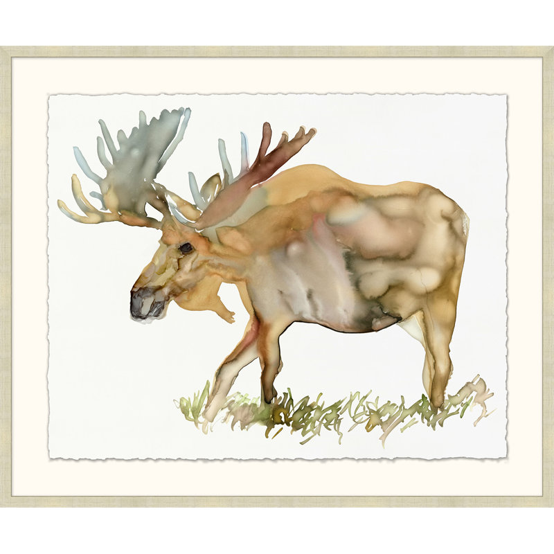 «Moose Sighting 1», peinture encadrée
