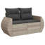  Ensemble de canapé de jardin gris clair-118815004-118814978