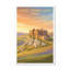 Carreg Cennen Castle, Wales - Cliff-Top Romance Travel Poster. Giclee Print On Wrapped Canvas. Wall Art, Home Decor - Castles & Palaces, Wales - Wrapped Canvas Print-1991522791