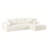 Cozy Convertible Sectional In Soft Corduroy, 4 - Seat Couch With Broad Flat , No Assembly For Living Room , Corduroy Comfortable Full Foam, Flexible Areas-1312746331-1312746329