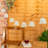 White Rope Wicker Basket 10 X Battery Operated Out 240cm LED Battery Powered 10 - Bulb Novelty String Light