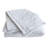  Washed Cotton Jacquard Reversible 3 Piece White Duvet Cover Set-801943202