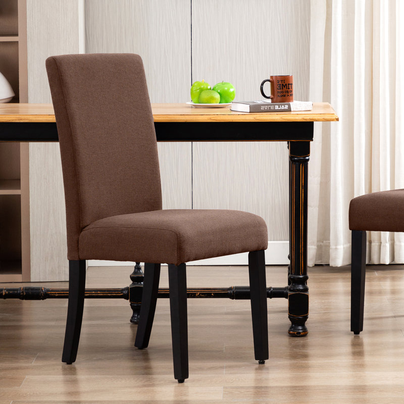 Chaise parsons Logan, Brun, 2