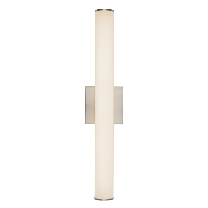 Rico 24-in Black dimmable LED Wall Sconce, Nickel