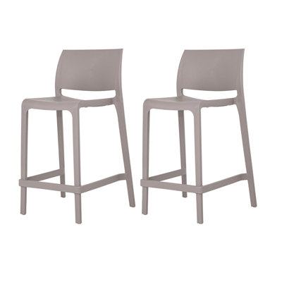Sensilla Stackable Low Back Counter Stool