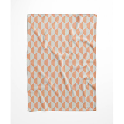 Hex Velveteen Fleece Blanket