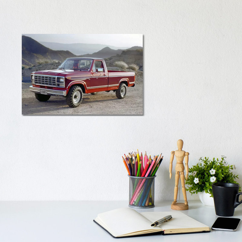 1980 Ford F-250 Ranger by Unknown Artist - Wrapped Canvas Print, 20.32 cm H x 30.48 cm W