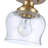Zarach 1-Light Semi-Flush with Clear Glass-422325089