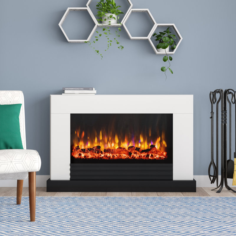 Raby Suncrest 121.5cm W White Fireplace