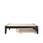 Lit plateforme robuste en bois massif avec lit gigogne Aayanna-447822423-448667732