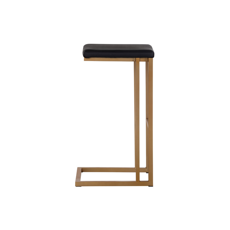 Urban Unity Upholstered Stool with Metal Frame, Counter Stool (26" Seat Height)