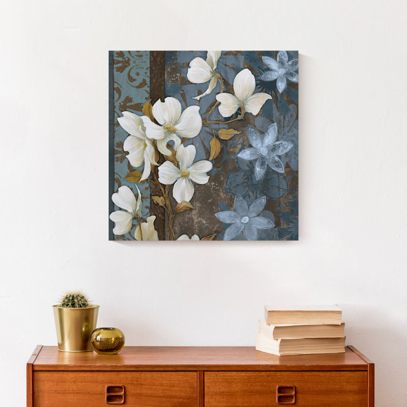 Peaceful Flowers 2, reproduction sur toile, H 16 po x l 16 po
