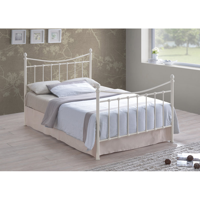 Solid Wood Bed, Kingsize (5'), Ivory