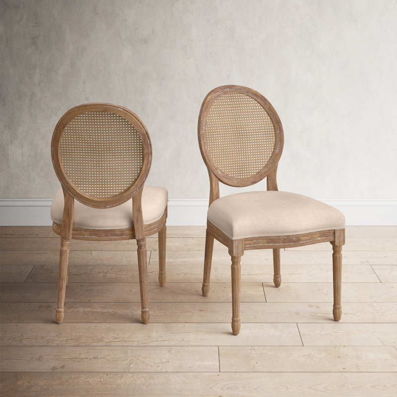 Pelaez 20" Wide Dining Chair with Cane Back