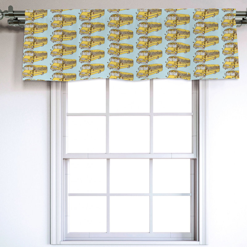Sateen Ruffled Window Valance