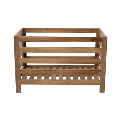 Caisse de rangement rectangulaire en teck Willow Creek Designs